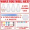 6 Set DIY Paint Your Own Ceramic Vase Kit – Unpainted White Vase Painting Craft Set with Acrylic Paints, Markers, Brushes & Palettes – Holiday & Christmas DIY Art Craft Supply